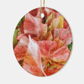 Elegant Red Floral Keramisch Ornament (Links)