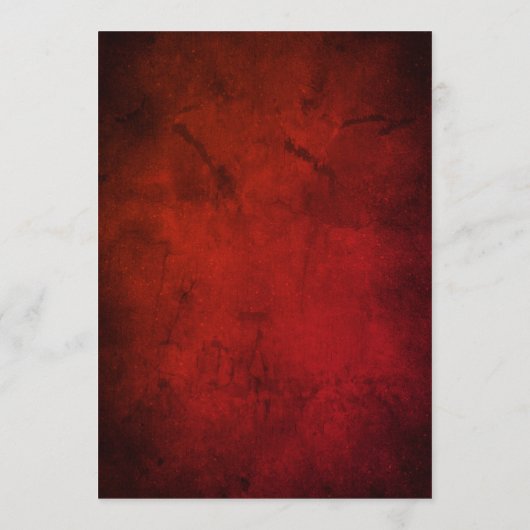 Elegant Red Floral Rustic Script Wedding Kaart (Achterkant)