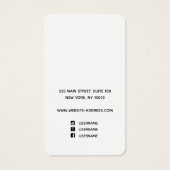 Elegant Red Floral Script Visitekaartje (Achterkant)