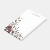 Elegant Red Flower Bouquet Lijst Post-it® Notes (Schuin)