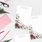 Elegant Red Flower Bouquet Lijst Post-it® Notes