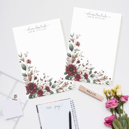 Elegant Red Flower Bouquet Lijst Post-it® Notes