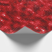 Elegant Red Folie Cadeaupapier (Hoek)