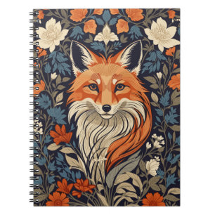 Elegant Red Fox Face Woodland Wildlife Notitieboek