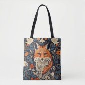 Elegant Red Fox Face Woodland Wildlife Tote Bag (Voorkant)
