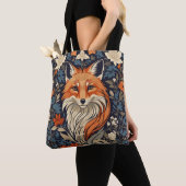 Elegant Red Fox Face Woodland Wildlife Tote Bag (Dichtbij)