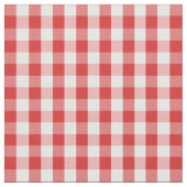 Elegant Red Gingham Pattern Stof (Close Up)