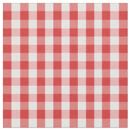 Elegant Red Gingham Pattern Stof