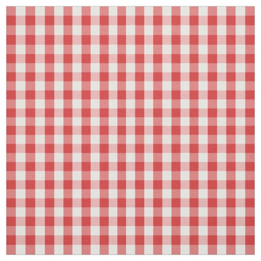 Elegant Red Gingham Pattern Stof (Swatch)
