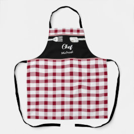 Elegant Red Gingham Schort | Kerstcadeau idee
