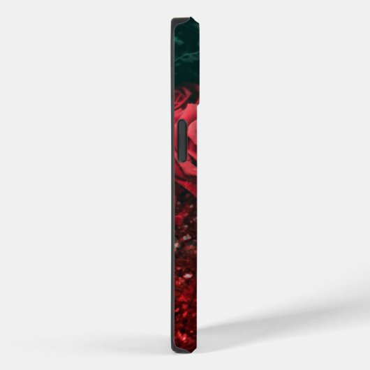 Elegant red glitter bloemen winkelen iPhone 14 Hoe Case-Mate iPhone Case (Achterkant / Rechts)