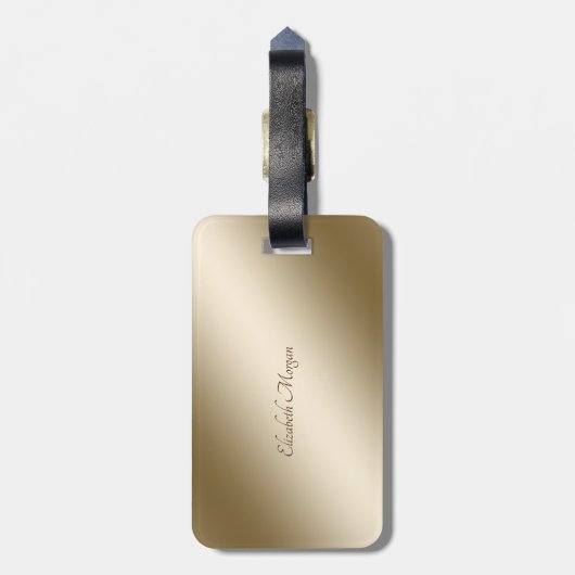 Elegant Red Glitter High Heels - Gepersonaliseerd Bagagelabel (Achterkant verticaal)