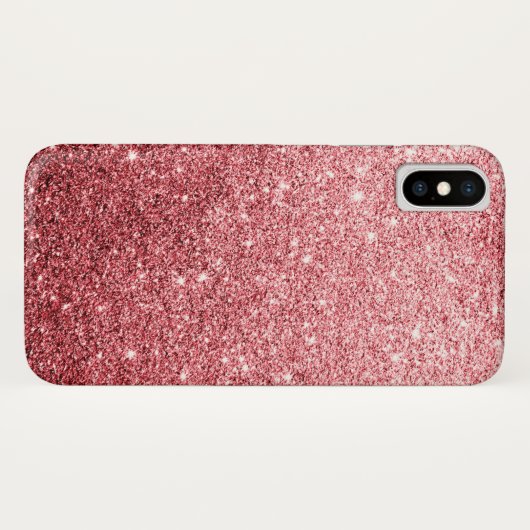 Elegant Red Glitter Luxury Case-Mate iPhone Case (Achterkant (horizontaal))