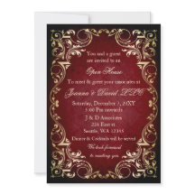 Elegant Red Gold Business Corporate Party