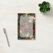 Elegant Red Gold Christmas Holiday Tree Post-it® Notes (Kantoor)