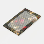 Elegant Red Gold Christmas Holiday Tree Post-it® Notes (Schuin)