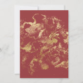 Elegant Red Gold Green Kerstfeest Christelijk huwe Kaart (Achterkant)