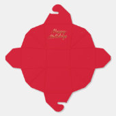 Elegant Red Gold Holiday Party Bedankdoosjes (Ongevouwen)