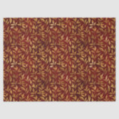 Elegant Red Gold Leaf Botanical Christmas  Tissuepapier (Voorkant)