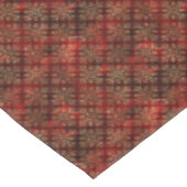 Elegant Red Gold Pattern kerst Tafelkleed (Gekanteld)