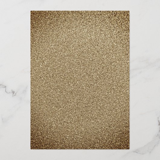 Elegant Red Gold Roos Quinceanera Folie Uitnodiging (Achterkant)