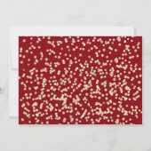 Elegant Red Gold Script 4 Foto Afstuderen Kaart (Achterkant)