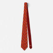 Elegant Red Gold Silver Polka Dot Moderne Kerstmis Stropdas (Voorkant)
