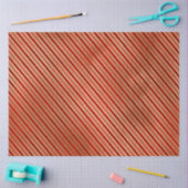 Elegant Red Gold Stripes kerstmis Tissuepapier (Craft)