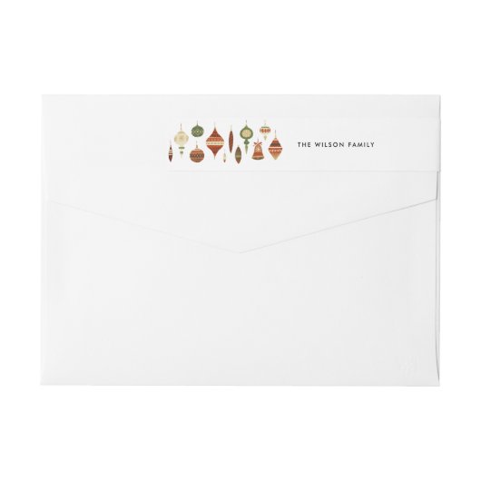 ELEGANT RED GREEN CHRISTMAS ORNAMENT STAR DECOR (Achterkant)