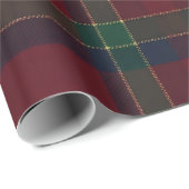 Elegant Red Green Gold Tartan Christmas Cadeaupapier (Rol Hoek)