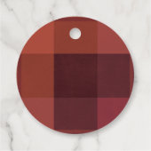 Elegant Red Green Poinsettia Pine Cone Waterverf Bedankjes Labels (Achterkant)