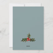 Elegant Red Green White Peace-kerstval Feestdagenkaart (Achterkant)