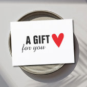 Elegant Red Heart Beauty Cadeaubon Kortingskaartje