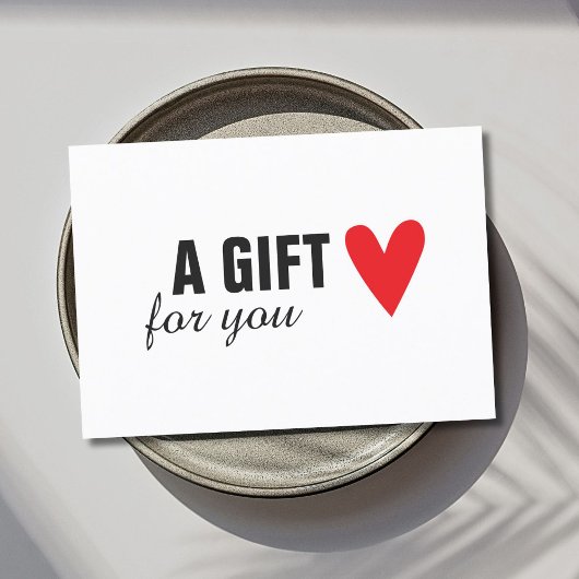 Elegant Red Heart Beauty Cadeaubon Kortingskaartje