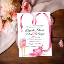 Elegant Red Hearts Champagne glas