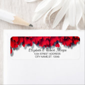 Elegant Red Hearts Etiket (Insitu)