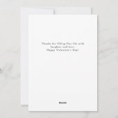 Elegant Red Hearts Happy Valentine's Day 1 Photo Feestdagenkaart (Achterkant)