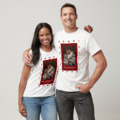 Elegant Red Hearts Happy Valentine's Day 1 Photo T-shirt (Unisex)