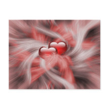 Elegant Red Hearts Love Valentijns
