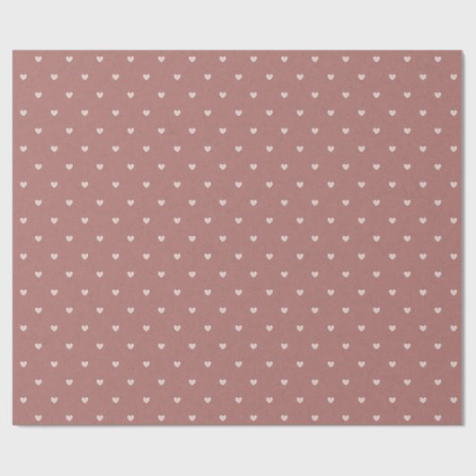 Elegant Red Hearts Valentijnsdag Wrapping Paper Cadeaupapier (Vlak)