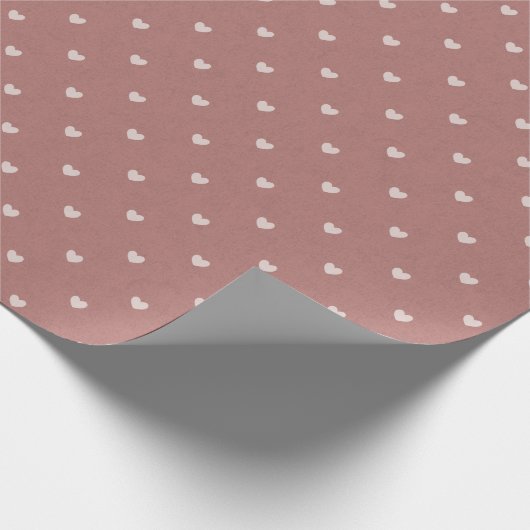 Elegant Red Hearts Valentijnsdag Wrapping Paper Cadeaupapier (Hoek)