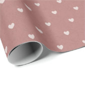 Elegant Red Hearts Valentijnsdag Wrapping Paper Cadeaupapier (Rol Hoek)