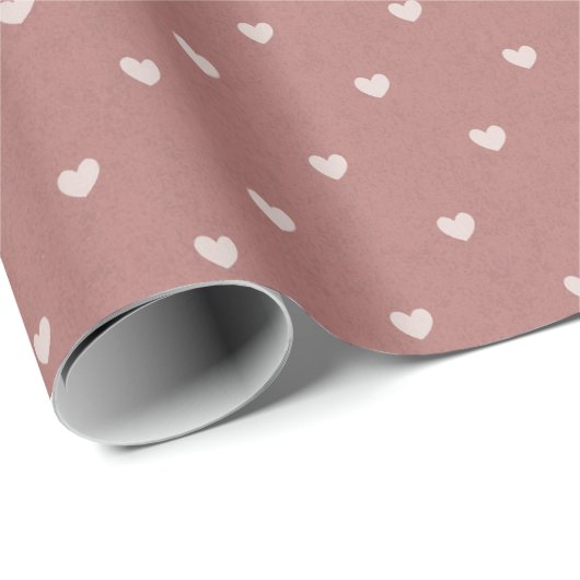 Elegant Red Hearts Valentijnsdag Wrapping Paper Cadeaupapier (Rol Hoek)