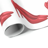 Elegant Red heel shoes Cadeaupapier (Rol Hoek)