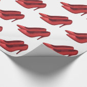 Elegant Red heel shoes Cadeaupapier (Hoek)