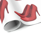 Elegant Red heel shoes Cadeaupapier (Rol Hoek)
