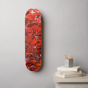 Elegant Red Japanner Leaves Persoonlijk Skateboard