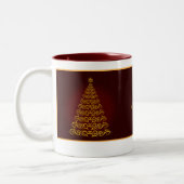 Elegant Red Kerstbomen Mok (Links)