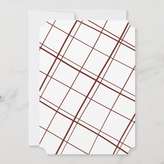 Elegant Red Kerstfeestdag Kaart (Achterkant)