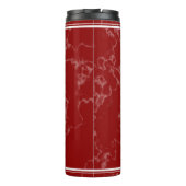 Elegant Red Marble 15 jaar Jubileum Thermosbeker (Achterkant)